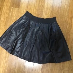 Black Leather Mini Shirt